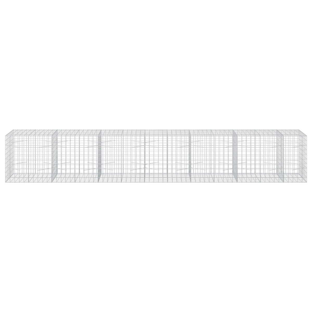 Gabion with 5 mm Wire and 10x10 cm Mesh 650x100x100 cm