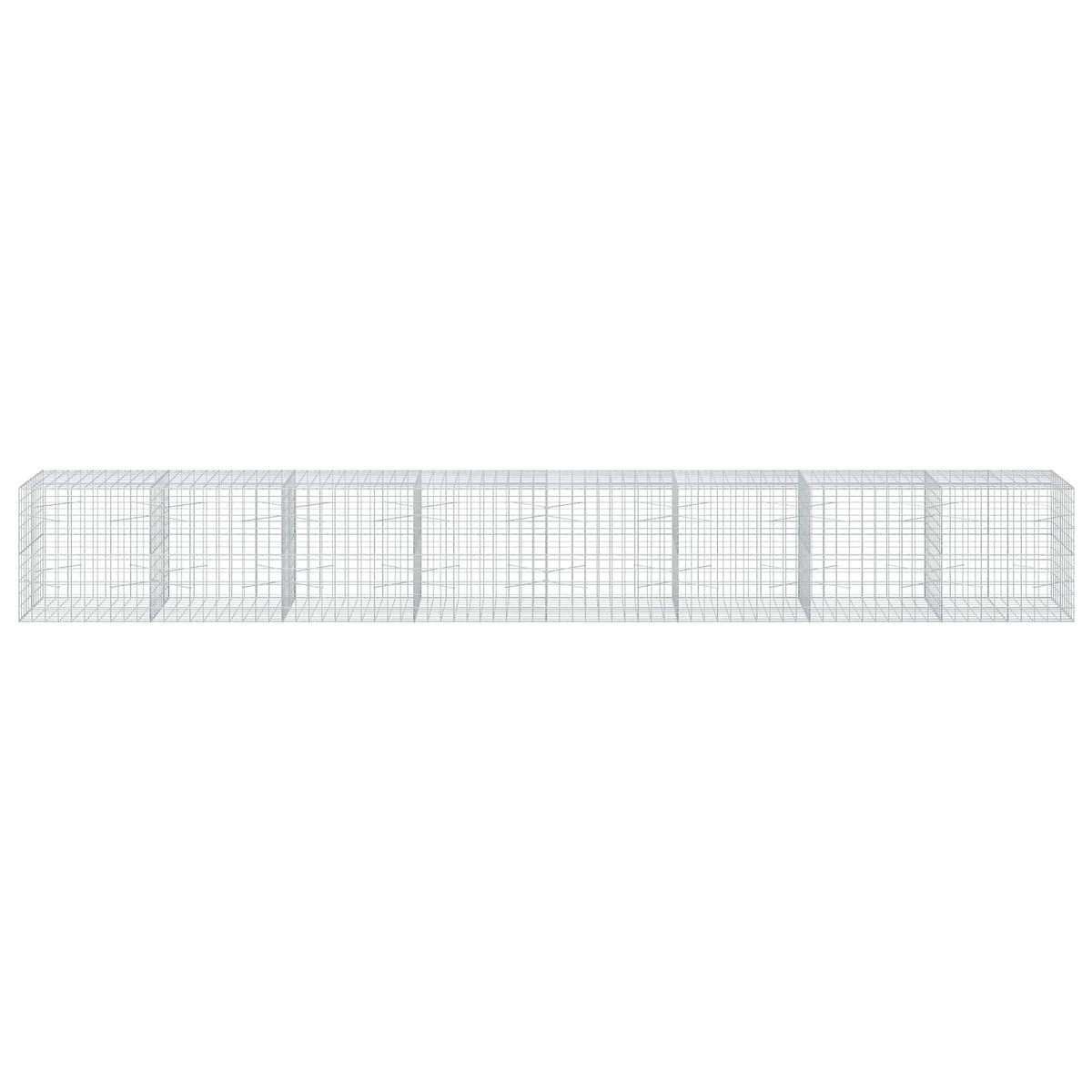 Gabion with 5 mm Wire and 10x10 cm Mesh 800x100x100 cm