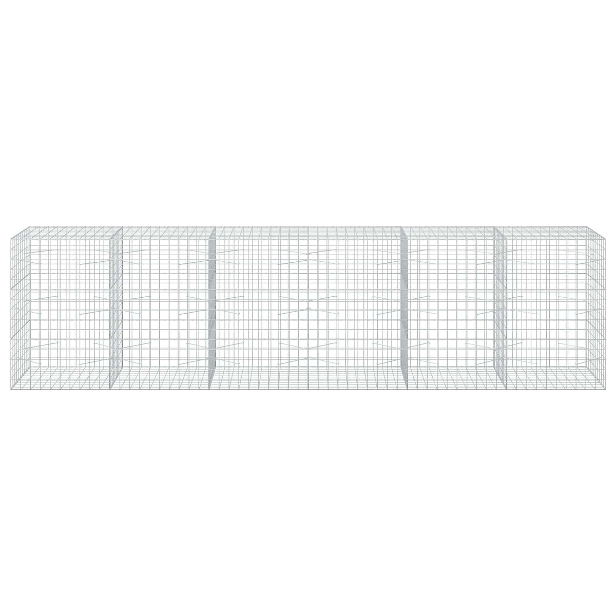 Gabion with 5 mm Wire and 10x10 cm Mesh 600x100x150 cm
