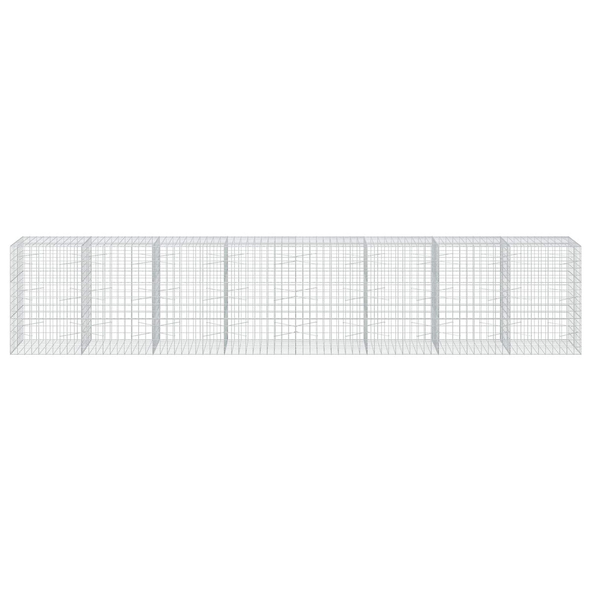 Gabion with 5 mm Wire and 10x10 cm Mesh 800x100x150 cm