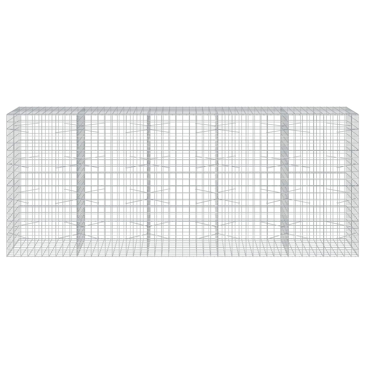 Gabion with 5 mm Wire and 10x10 cm Mesh 500x100x200 cm