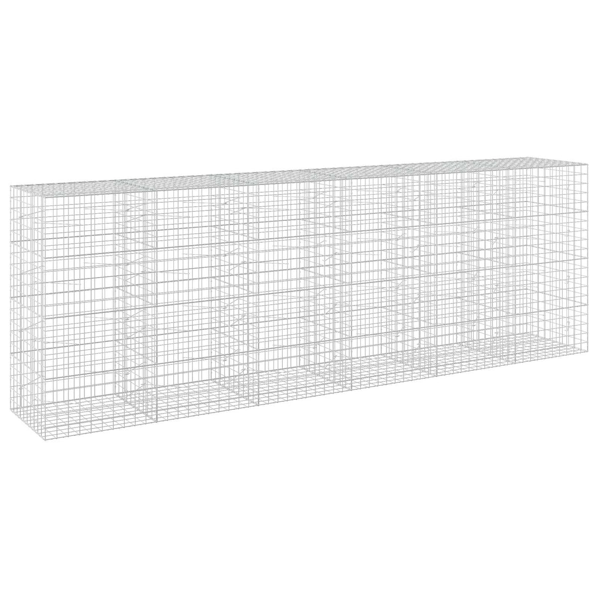 Gabion with 5 mm Wire and 10x10 cm Mesh 600x100x200 cm