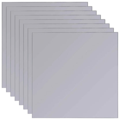 Mirrors 8 pcs Silver 20.5 x 20.5 x 0.4 cm High quality glass