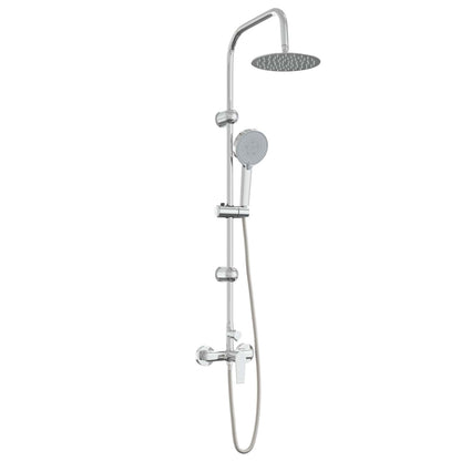 Shower System Chrome Stainless Steel 21 x 48 x 112 cm