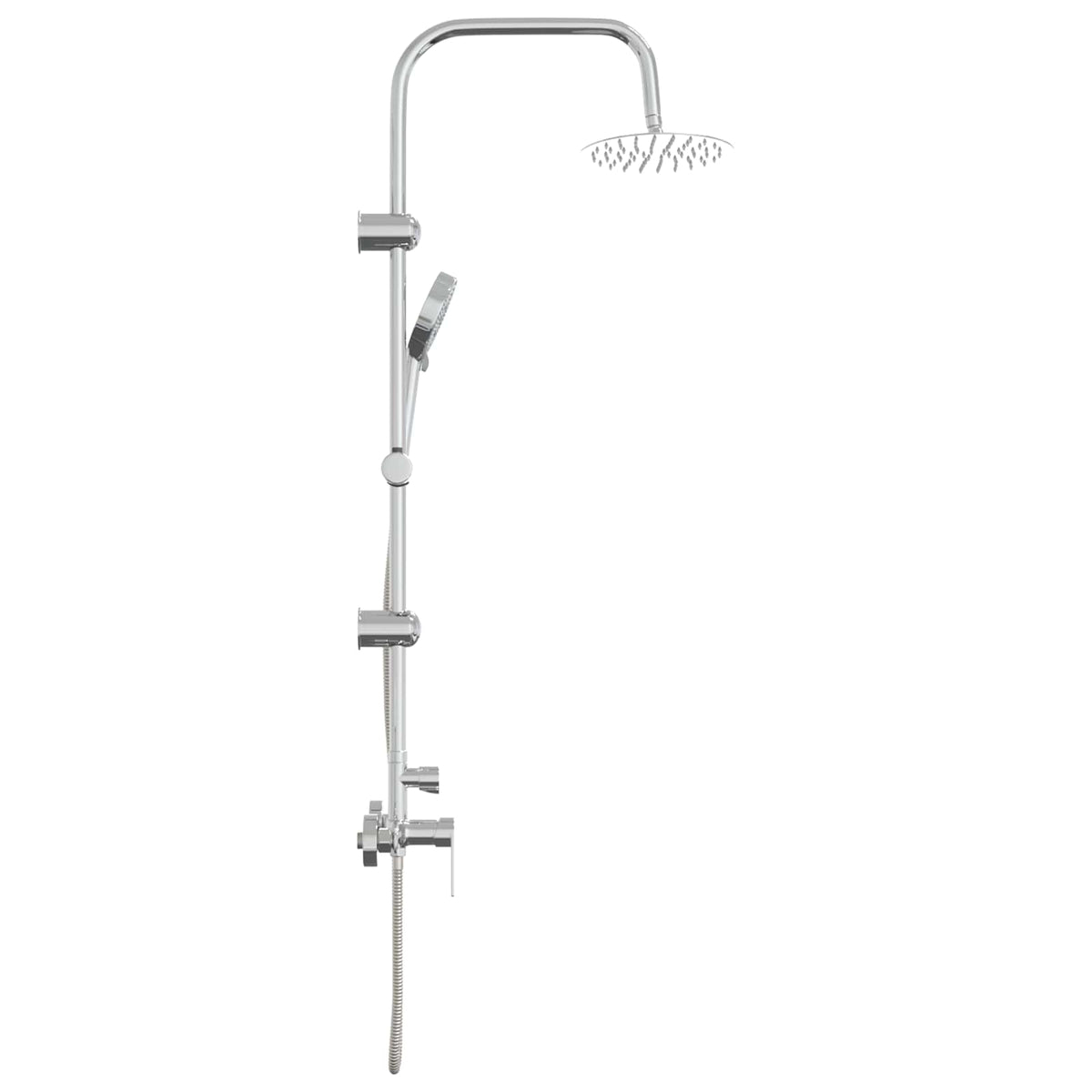 Shower System Chrome Stainless Steel 21 x 48 x 112 cm