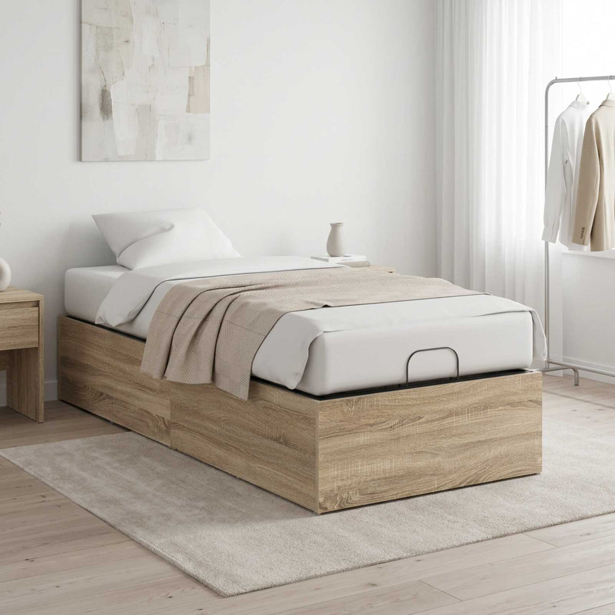 Bed Surround for Adjustable Bed Base Sonoma Oak 100 x 200 cm