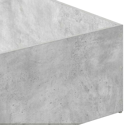 Bed Surround for Adjustable Bed Base Concrete Grey 70 x 200 cm