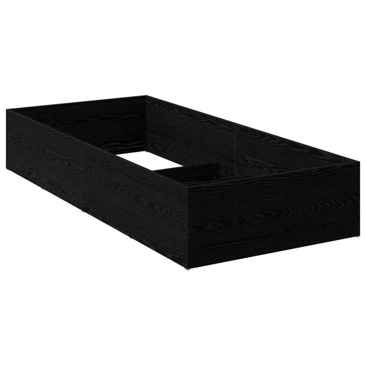 Bed Surround for Adjustable Bed Base Black Oak 80 x 200 cm