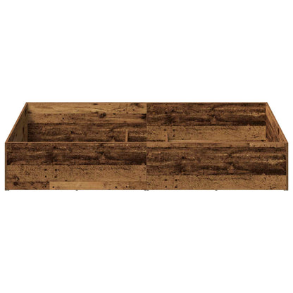 Bed Surround for Adjustable Bed Base Old Wood 80 x 200 cm