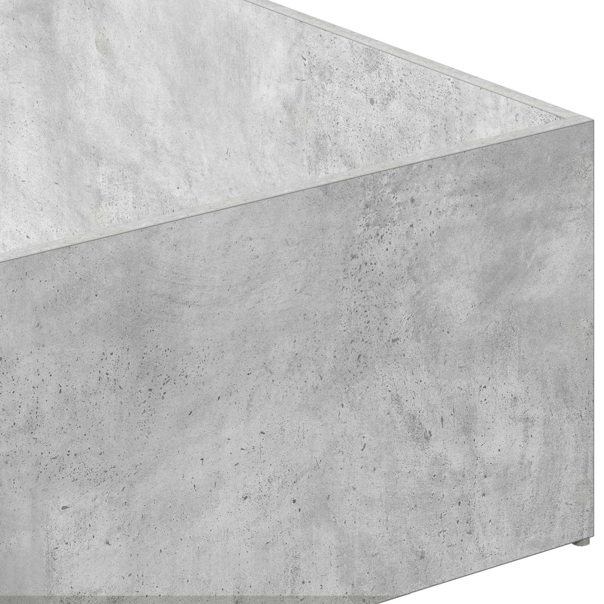 Bed Surround for Adjustable Bed Base Concrete Grey 90 x 200 cm