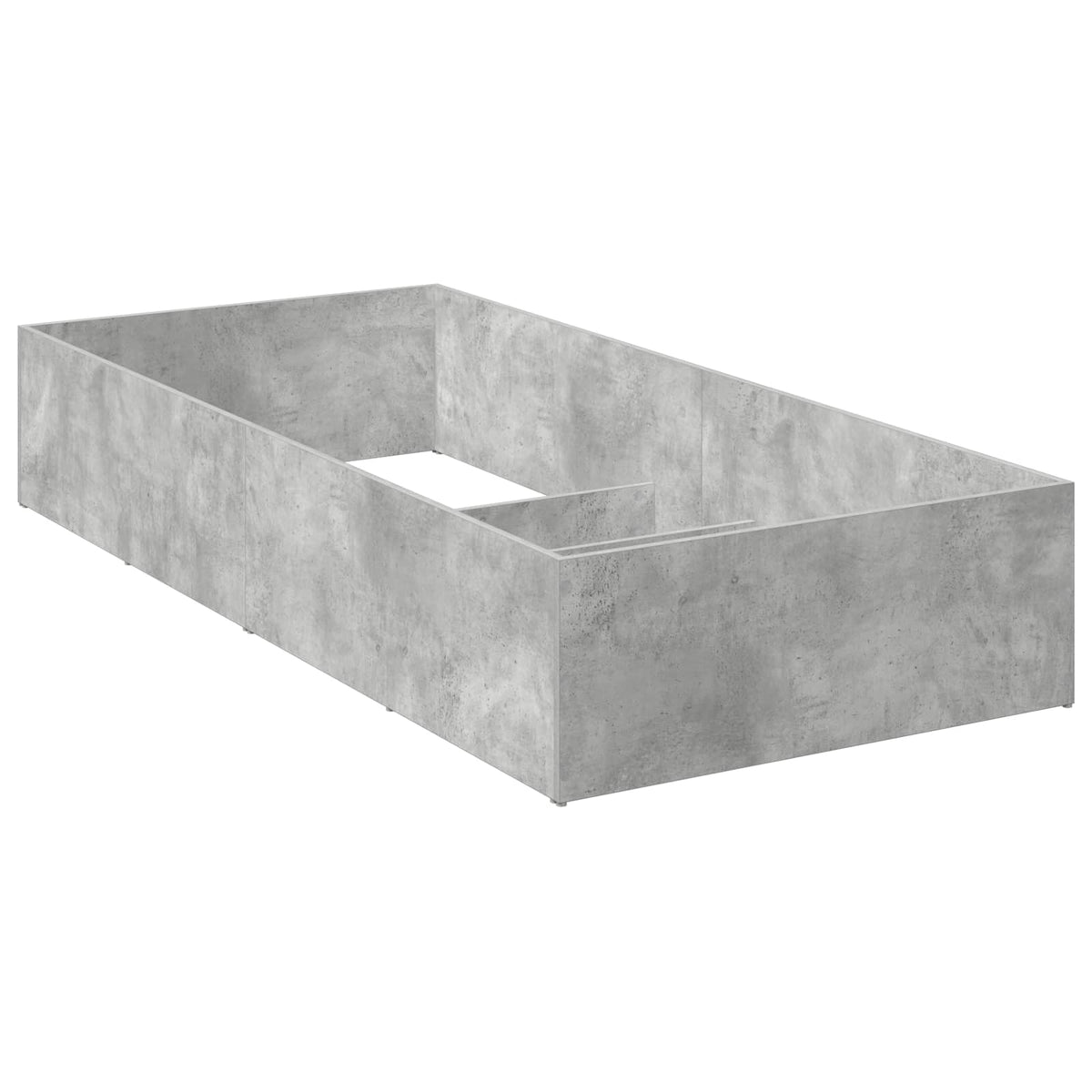Bed Surround for Adjustable Bed Base Concrete Grey 90 x 200 cm
