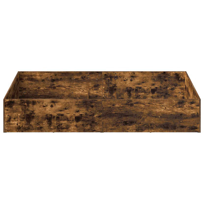Bed Surround for Adjustable Bed Base Smoked Oak 90 x 200 cm