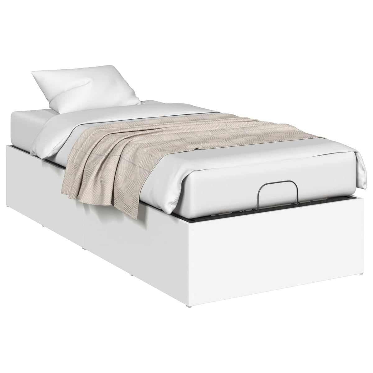 Bed Surround for Adjustable Bed Base White 100 x 200 cm