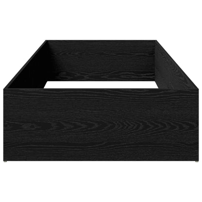 Bed Surround for Adjustable Bed Base Black Oak 90 x 190 cm