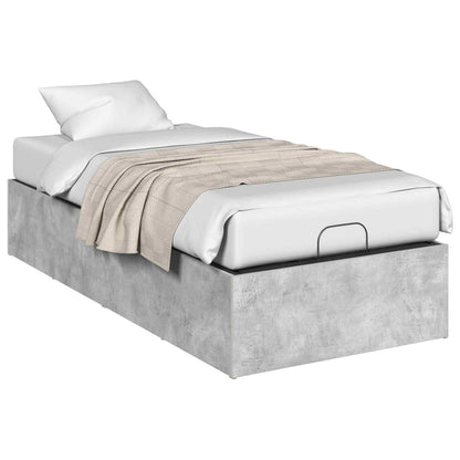 Bed Surround for Adjustable Bed Base Concrete Grey 90 x 190 cm