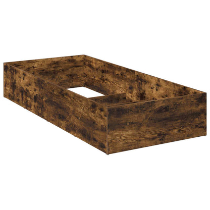 Bed Surround for Adjustable Bed Base Smoked Oak 90 x 190 cm