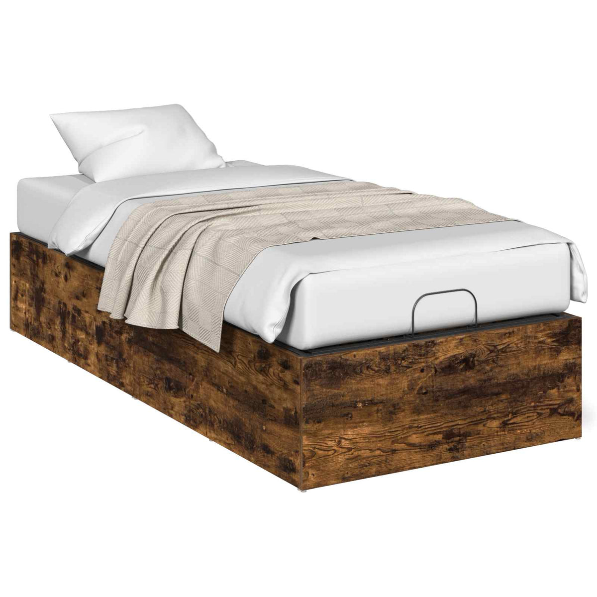 Bed Surround for Adjustable Bed Base Smoked Oak 90 x 190 cm