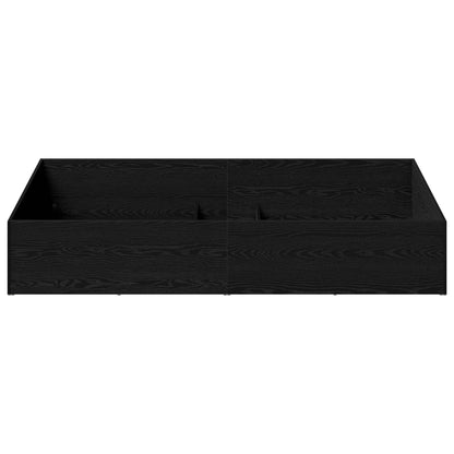 Bed Surround for Adjustable Bed Base Black Oak 100 x 190 cm