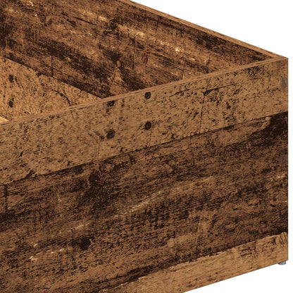 Bed Surround for Adjustable Bed Base Old Wood 100 x 190 cm