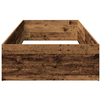Bed Surround for Adjustable Bed Base Old Wood 100 x 190 cm