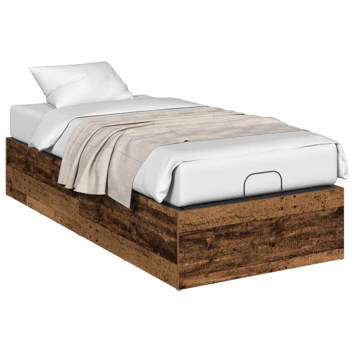 Bed Surround for Adjustable Bed Base Old Wood 100 x 190 cm