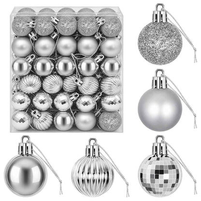 Christmas Ball Set 150 pcs Silver 3 cm Polystyrene