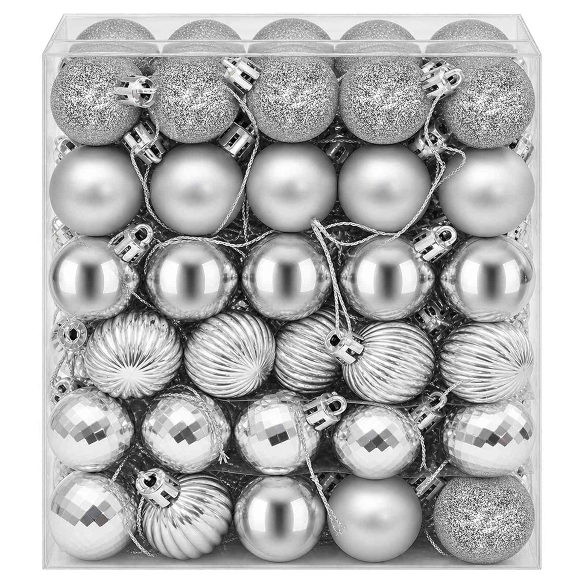 Christmas Ball Set 150 pcs Silver 3 cm Polystyrene
