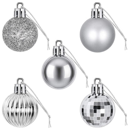 Christmas Ball Set 150 pcs Silver 3 cm Polystyrene