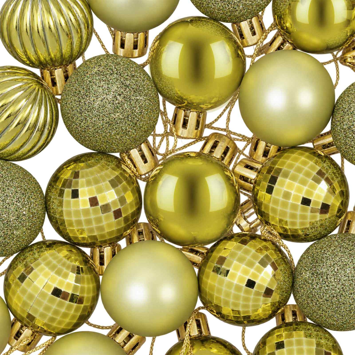 Christmas Ball Set 150 pcs Light Green 3 cm Polystyrene