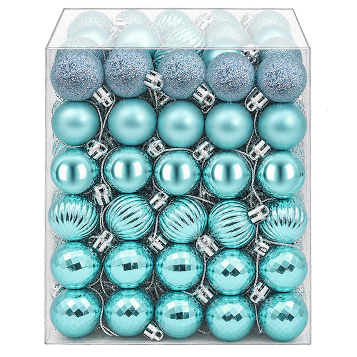 Christmas Ball Set 150 pcs Turquoise 3 cm Polystyrene