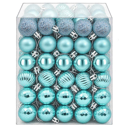 Christmas Ball Set 150 pcs Turquoise 3 cm Polystyrene