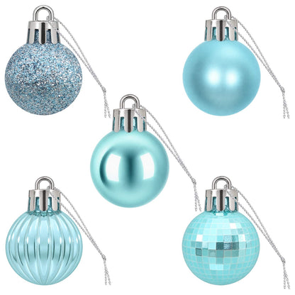 Christmas Ball Set 150 pcs Turquoise 3 cm Polystyrene