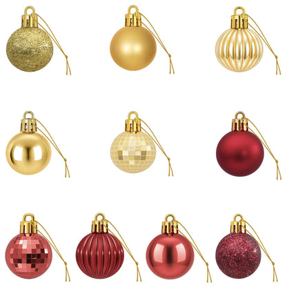 Christmas Ball Set 150 pcs Gold and Wine Red 3 cm Polystyrene