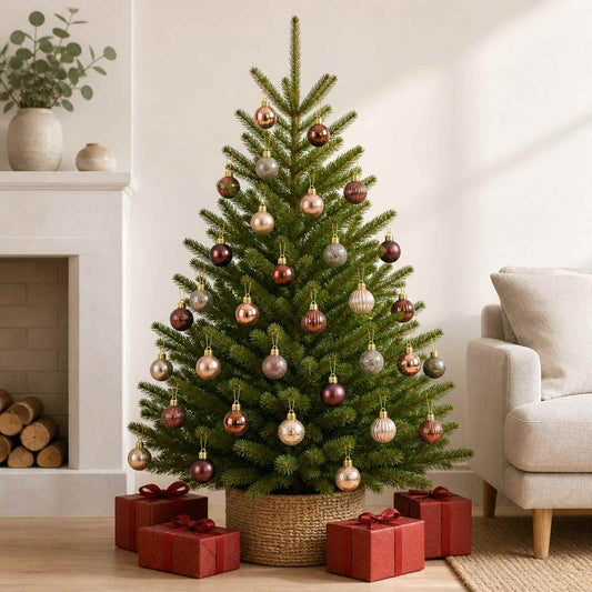 Christmas Ball Set 150 pcs Champagne and Brown 3 cm Polystyrene
