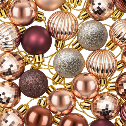 Christmas Ball Set 150 pcs Champagne and Brown 3 cm Polystyrene
