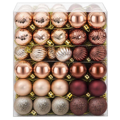 Christmas Ball Set 150 pcs Champagne and Brown 3 cm Polystyrene