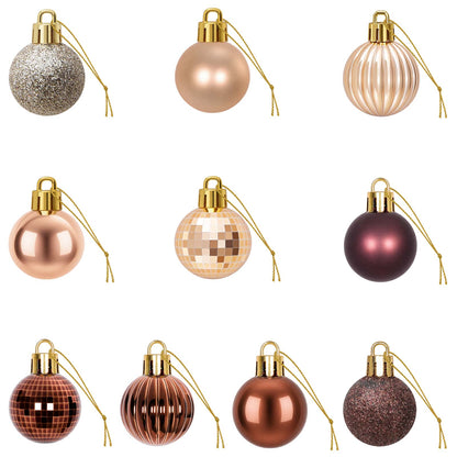 Christmas Ball Set 150 pcs Champagne and Brown 3 cm Polystyrene