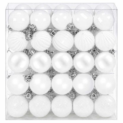Christmas Ball Set 100 pcs White 4 cm Polystyrene