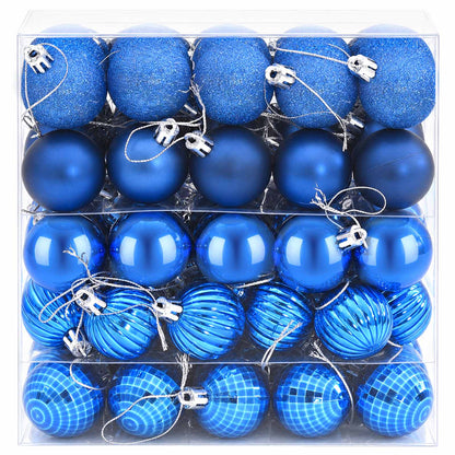 Christmas Ball Set 100 pcs Blue 4 cm Polystyrene