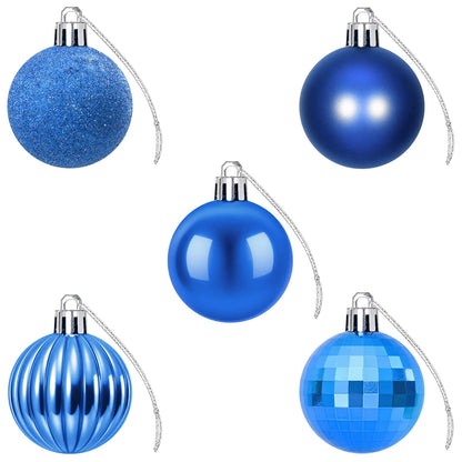 Christmas Ball Set 100 pcs Blue 4 cm Polystyrene