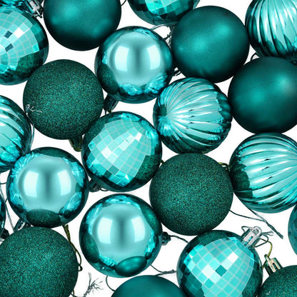 Christmas Ball Set 75 pcs Green 6 cm Polystyrene