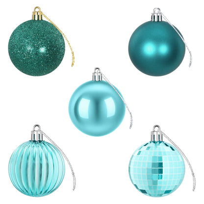 Christmas Ball Set 75 pcs Green 6 cm Polystyrene