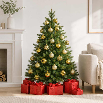 Christmas Ball Set 50 pcs Light Green 8 cm Polystyrene