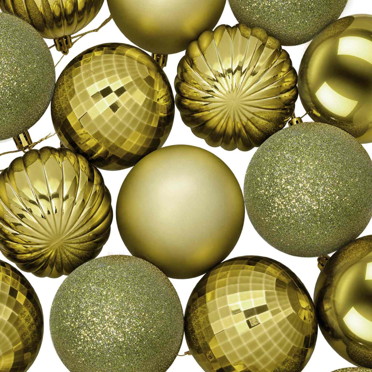 Christmas Ball Set 50 pcs Light Green 8 cm Polystyrene