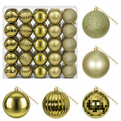 Christmas Ball Set 50 pcs Light Green 8 cm Polystyrene