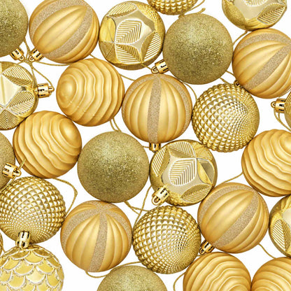 Christmas Ball Set 36 pcs Gold 6 cm Polystyrene