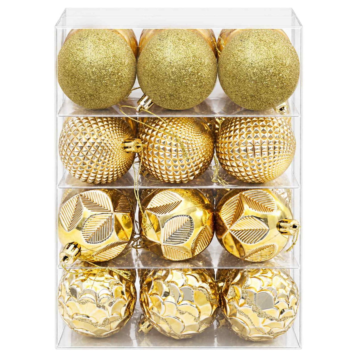Christmas Ball Set 36 pcs Gold 6 cm Polystyrene