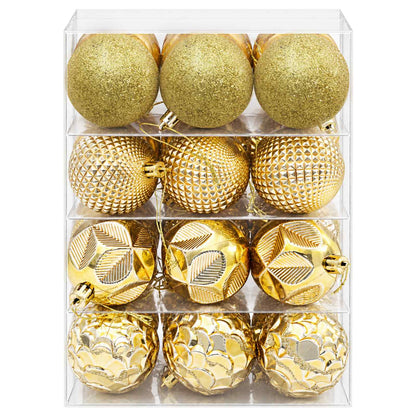 Christmas Ball Set 36 pcs Gold 6 cm Polystyrene