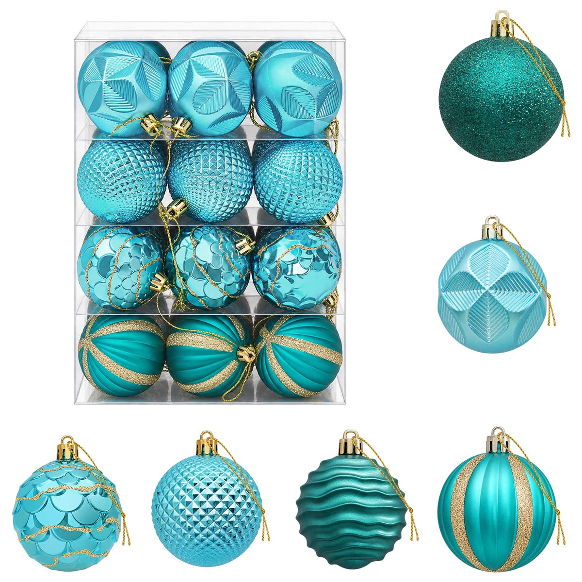 Christmas Ball Set 36 pcs Green 6 cm Polystyrene