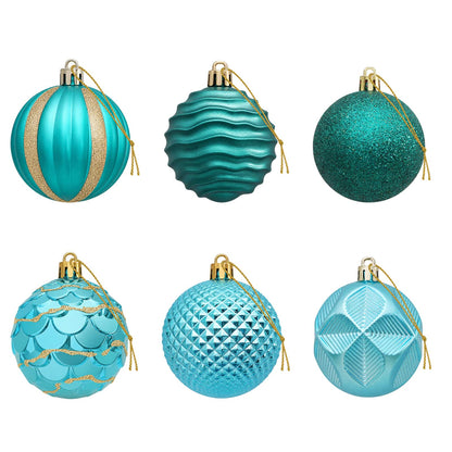 Christmas Ball Set 36 pcs Green 6 cm Polystyrene